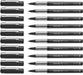 Schneider XTRA 823 Ink Roller Pen with Stainless Steel Conical Tip 0.3 mm Black Pack of 10