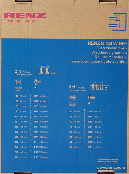 Drahtbindee. 6.9mm weiss 100St