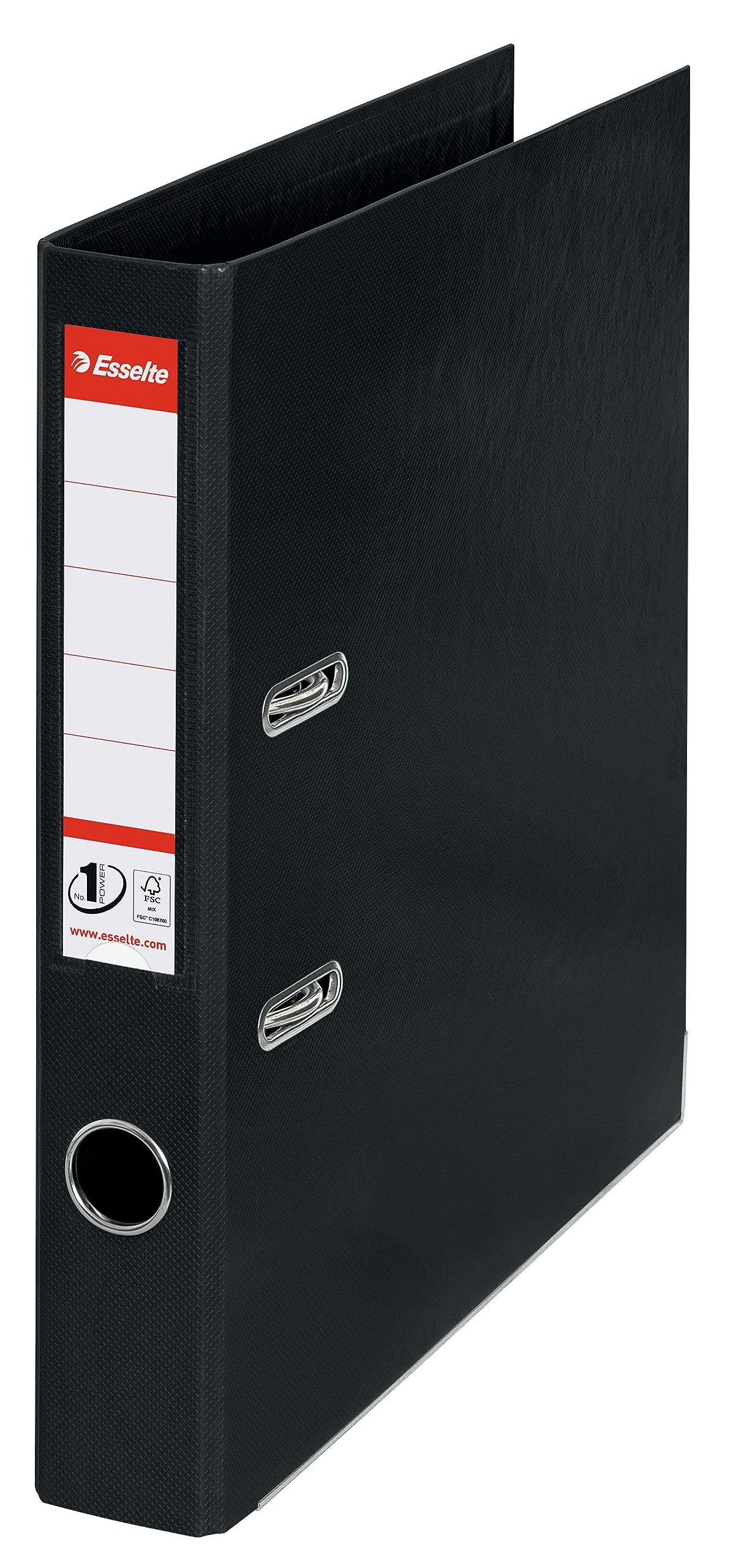 Esselte A4 Folder, Black, 52 mm Spine, Plastic, Vivida Series, Pack of 1, 811470