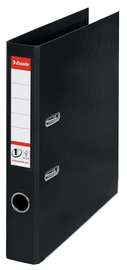 Esselte A4 Folder, Black, 52 mm Spine, Plastic, Vivida Series, Pack of 1, 811470