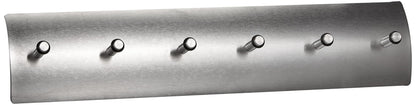 Zeller 13886 Stainless Steel Key Hook Rack with 6 Hooks,‎Aluminium,Pink,34 x 3.8 x 7.5 cm
