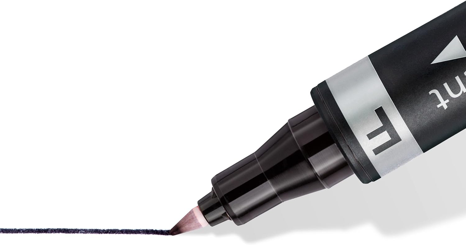 STAEDTLER Lumocolor 348-9 Zweispitzmarker permanent, 10 Stück