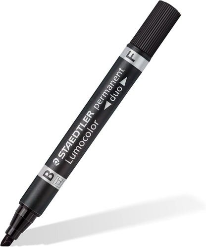 STAEDTLER Lumocolor 348-9 Zweispitzmarker permanent, 10 Stück