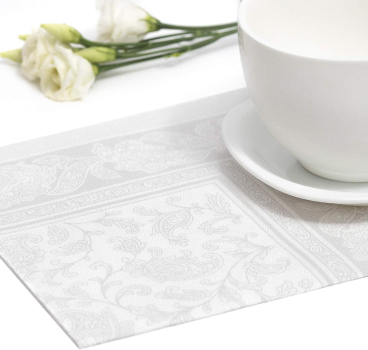 Serv. weiss Ornaments 50 St.