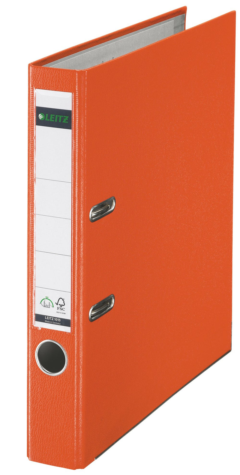 Esselte Leitz 10155045 A4 Quality File 180° with Slotted Cover Plastic Narrow Orange