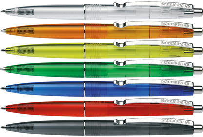 Schneider 132000 K20 Icy Colours Ballpoint Pen (Ink Colour: Blue, Medium, Indelible) Pack of 20, Assorted