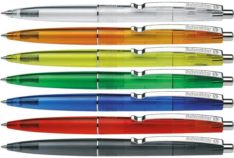 Schneider 132000 K20 Icy Colours Ballpoint Pen (Ink Colour: Blue, Medium, Indelible) Pack of 20, Assorted