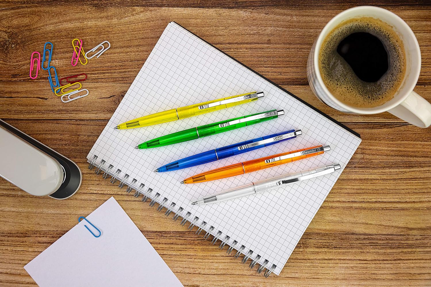 Schneider 132000 K20 Icy Colours Ballpoint Pen (Ink Colour: Blue, Medium, Indelible) Pack of 20, Assorted