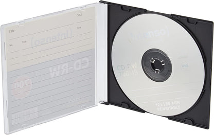 Intenso CD-R 80-Minute 700 Mb 12X Speed Re-Writable CD Media Slim Jewel Case (Pack of 10)