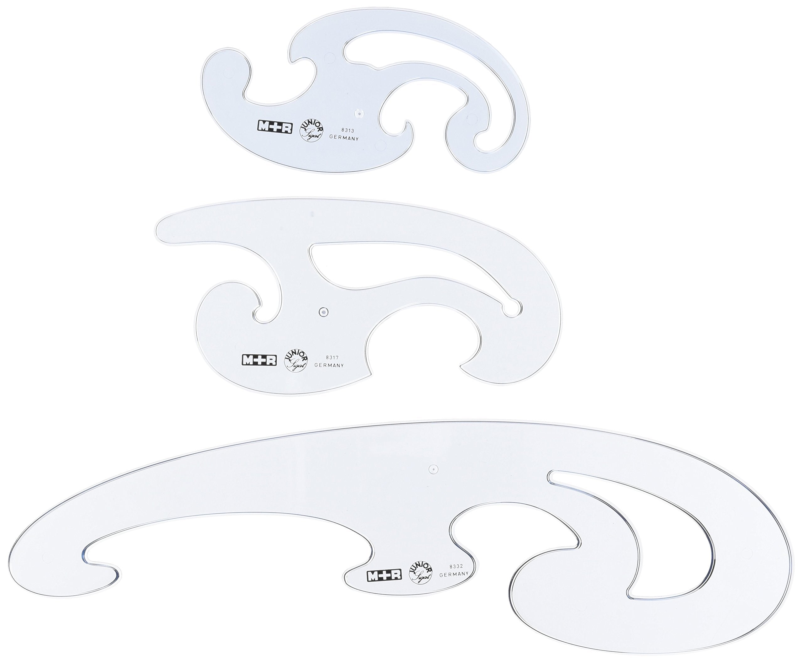 M + R 770830030 Burmester Curves Set of 3, Smoke Grey