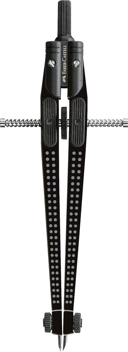FABER-CASTELL 174434 - Brújula de ajuste rápido Grip, negro