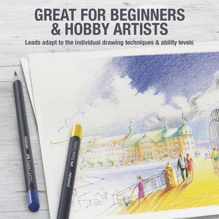 Faber-Castell Creative Studio, Goldfaber, Colour Pencil Set, Multicoloured, Tin Of 12