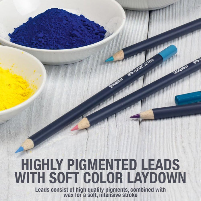 Faber-Castell Creative Studio, Goldfaber, Colour Pencil Set, Multicoloured, Tin Of 12