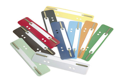Durable Flexi Filing Strip Fastener 34 x 150 mm | Fastening Strips | Assorted Colours | Perfect for Organising and Storing Documents, 250 Count (Pack of 1