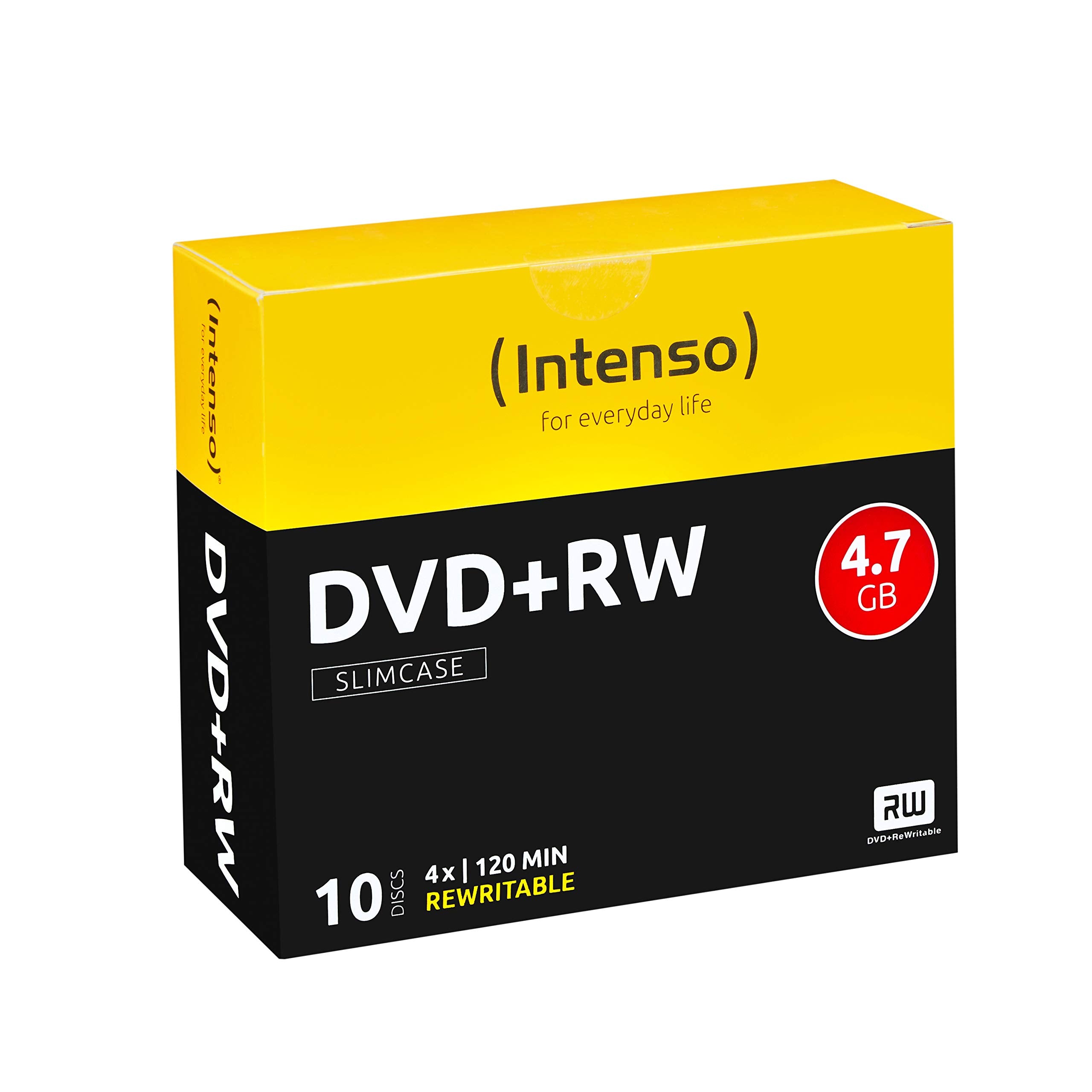 Intenso 4211632 DVD + RW 4x Spindle (Speed 4,7GB 10er Spindel