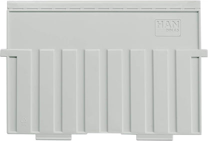 HAN 965-S-631, Card filing box Special Edition A5 landscape. Innovative, attractive design holds 800 cards with lock, readjustable lid supplied with large inscription label, light-grey-translucent