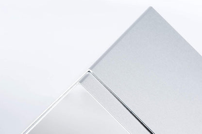 MAUL Buchstütze aus Aluminium (2er Pack) 16x15x21cm | Bücherhalter, Organizer für Kinder, Bücher, Büro, Regal | Bücherstütze im stilvollen Aluminium Design, möbelschonender Buchhalter | Silber