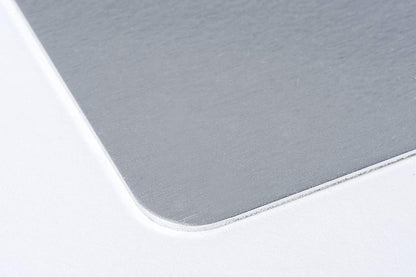 MAUL Buchstütze aus Aluminium (2er Pack) 16x15x21cm | Bücherhalter, Organizer für Kinder, Bücher, Büro, Regal | Bücherstütze im stilvollen Aluminium Design, möbelschonender Buchhalter | Silber