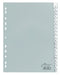 Durable 640110 Polypropylene A-Z Index File with 20 Pre-Inserted Printed Inserts for A4 Sheets - Grey