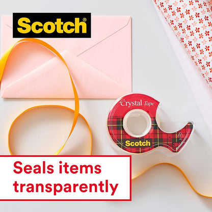 Scotch 19 mm x 33 m Crystal Tape Roll (Pack of 8