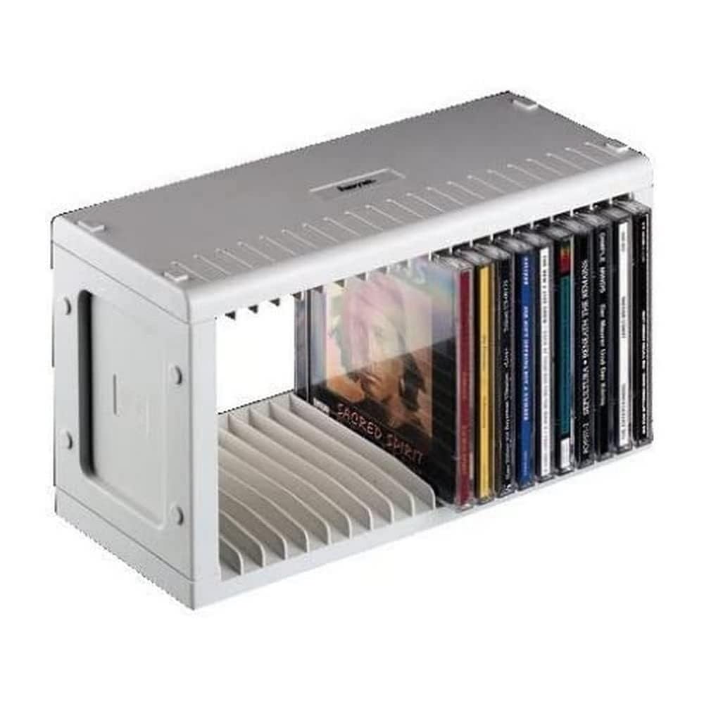 Hama CD Rack for 20 CDs (CD storage for hanging or standing, space ...