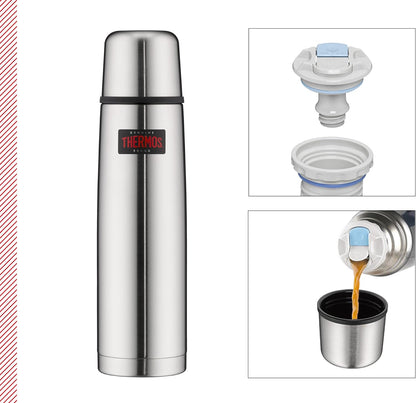 Thermos Thermax Insulated Flask, Silver, 1 Litre