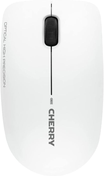 CHERRY DW 3000, wireless keyboard and mouse set, German layout, QWERTZ keyboard, battery-operated, GS approval, whisper-quiet keystroke