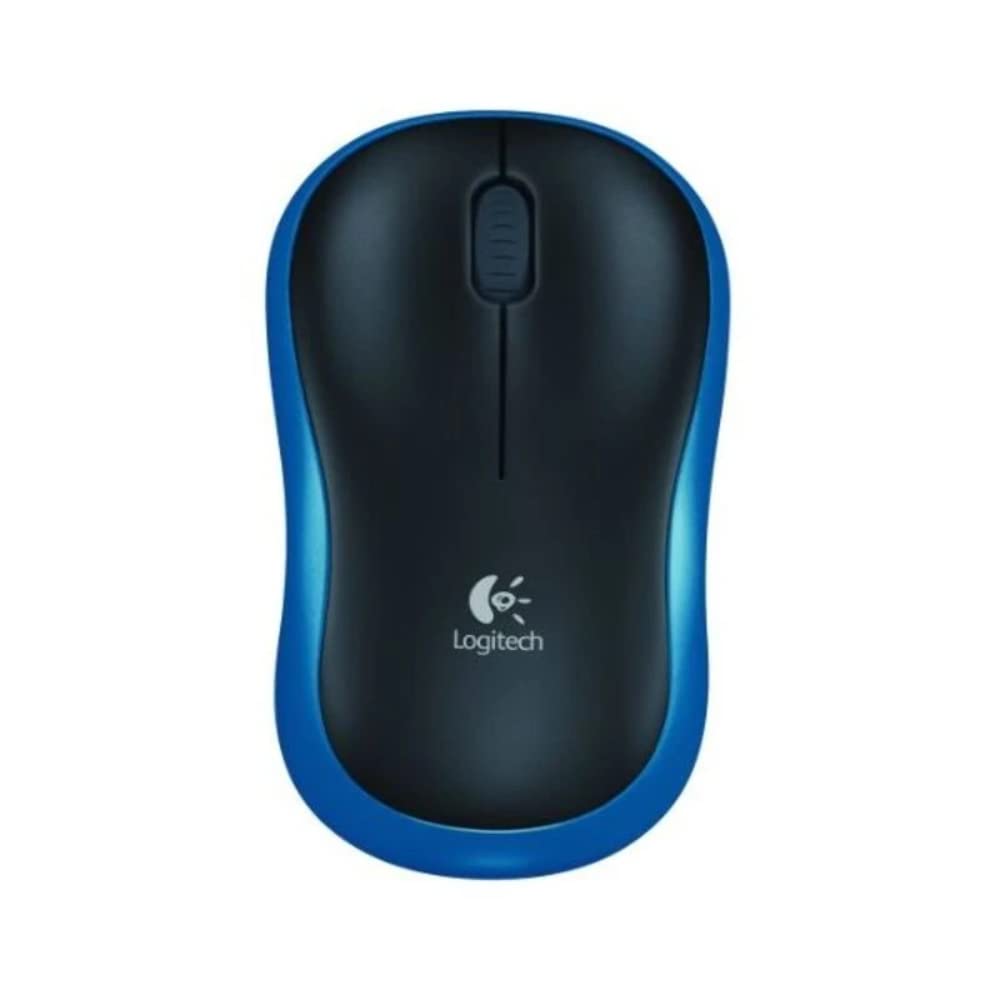 Logitech M185 Wireless Mouse, 2.4GHz with USB Mini Receiver, 12-Month Battery Life, 1000 DPI Optical Tracking, Ambidextrous, Compatible with PC, Mac, Laptop