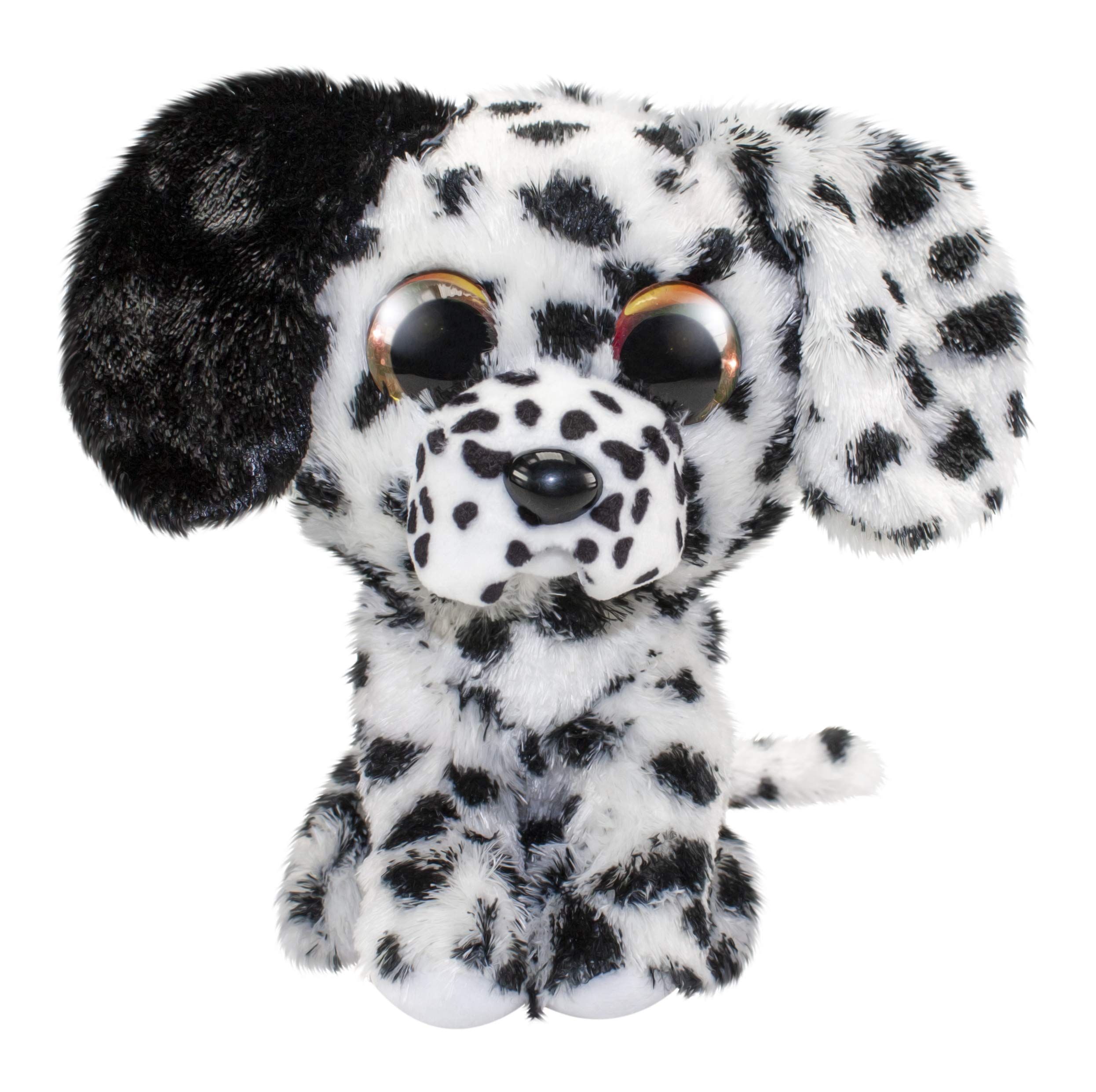 Lumo Stars Lucky - Juguetes de peluche (Animales de juguete, Negro, Blanco, Felpa, 3 año(s), Perro, Niño/niña