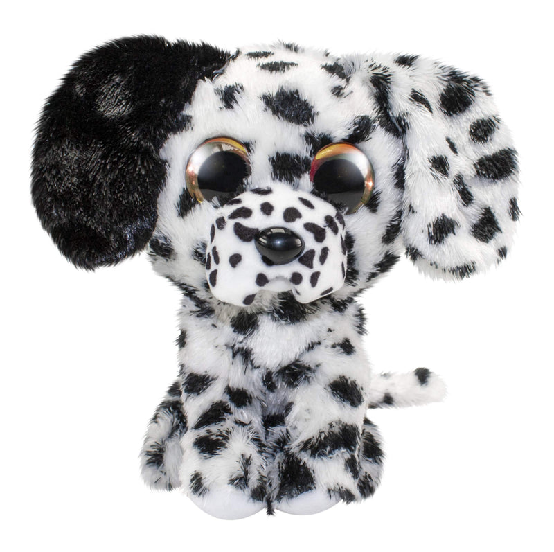 Lumo Stars Lucky - Juguetes de peluche (Animales de juguete, Negro, Blanco, Felpa, 3 año(s), Perro, Niño/niña