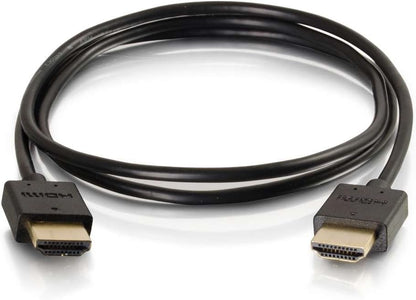 C2G 0.9m Flexible High Speed HDMI Cable with Low Profile Connectors - 4K 60Hz Compatible with Xbox One, Xbox Series S, Blu-ray, DVD, PS4, PS5, Smart TV, Soundbar and Monitors
