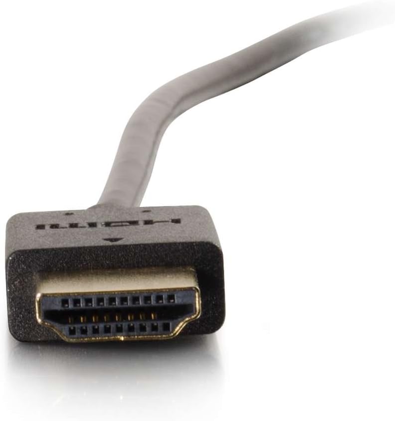 C2G 0.9m Flexible High Speed HDMI Cable with Low Profile Connectors - 4K 60Hz Compatible with Xbox One, Xbox Series S, Blu-ray, DVD, PS4, PS5, Smart TV, Soundbar and Monitors