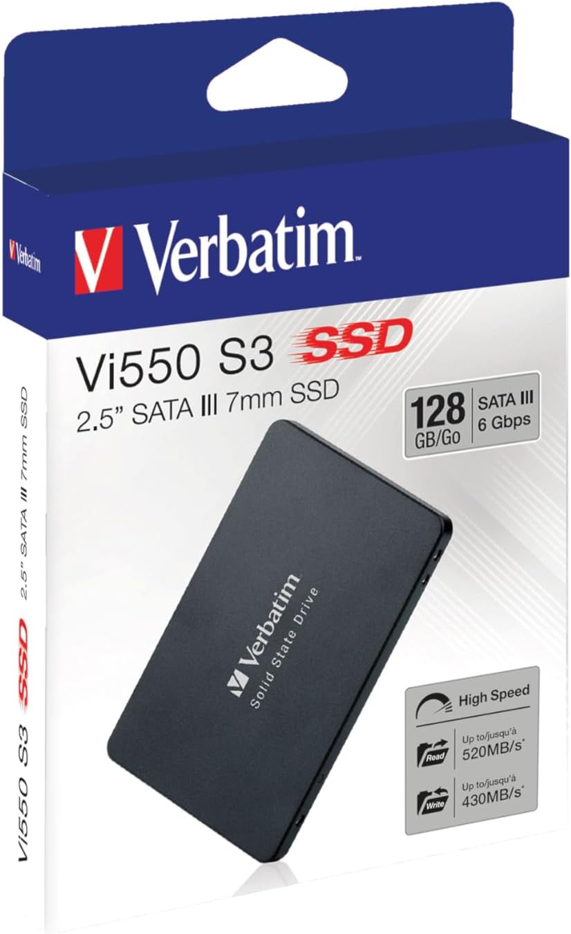 Verbatim Vi550 S3 SSD - internal SSD - Solid State Drive - 2.5'' SATA III interface - internal SSD drive with 3D NAND technology