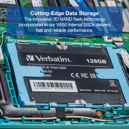 Verbatim Vi550 S3 SSD - internal SSD - Solid State Drive - 2.5'' SATA III interface - internal SSD drive with 3D NAND technology