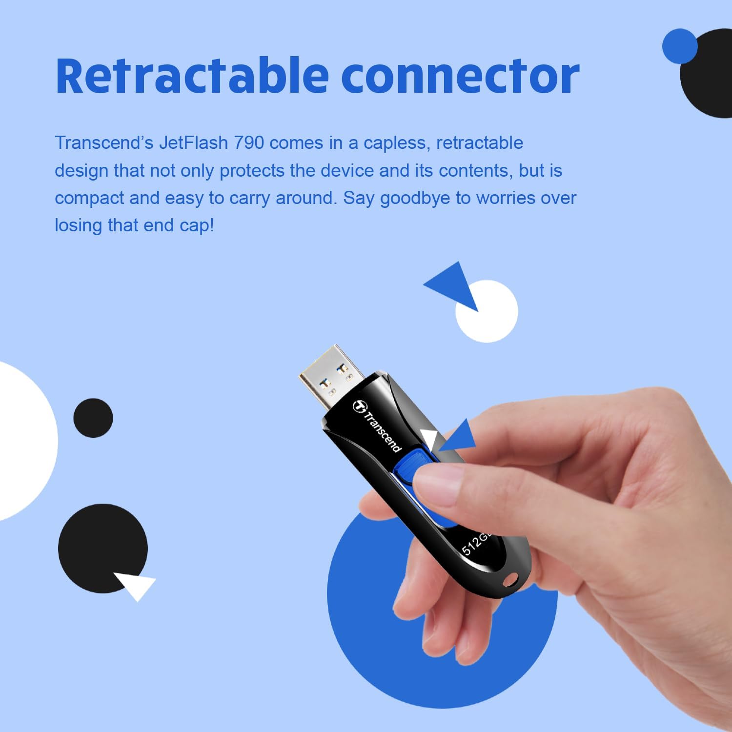 Transcend 32GB JetFlash 790 USB 3.1 Gen 1 Flash Drive (USB Stick) Black TS32GJF790K