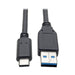 Tripp Lite USB 3.1 Gen 1 Cable 5 Gbps USB-C to USB-A, Type-C, Thunderbolt 3, (M/M), 1.83 m (U428-006