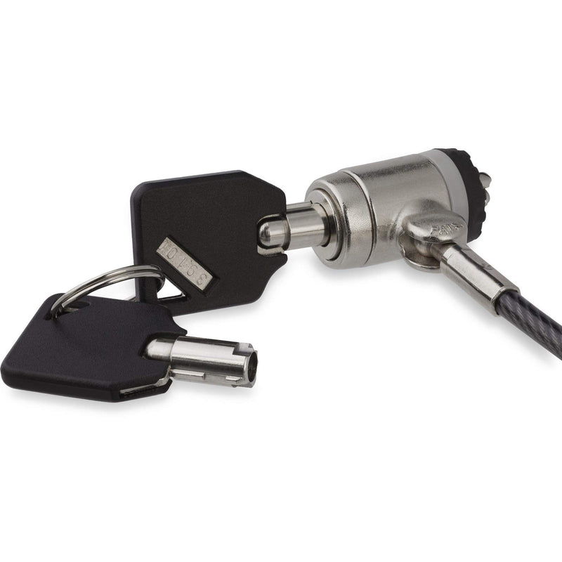 StarTech.com 6ft (2m) Laptop Cable Lock with Keys - Keyed Security Cable Lock for Compatible K-Slot Laptops, Desktops, Computers & Other Devices - Anti-Theft Vinyl Coated Steel Cable Lock (LTLOCKKEY