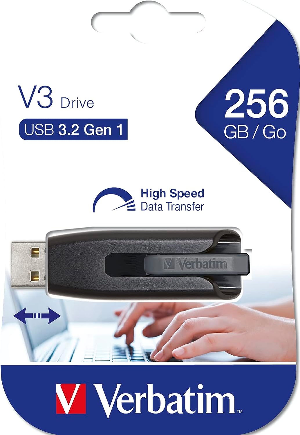 Verbatim 49168 256GB V3 Store n Go USB 3.0 Flash Drive