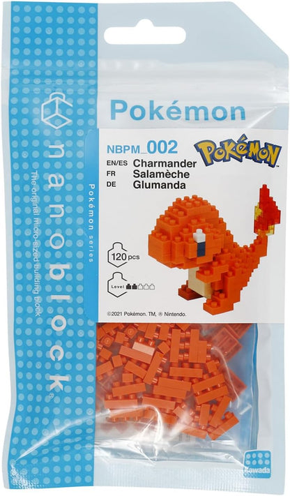 nanoblock - Charmander , Pokémon Series Building Kit Orange