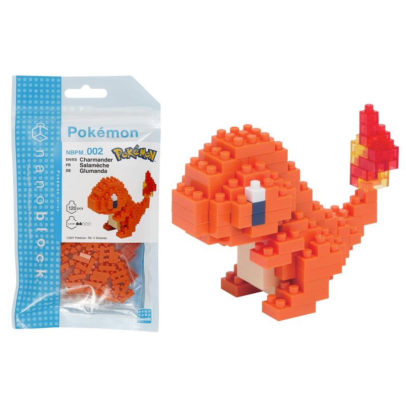 nanoblock - Charmander , Pokémon Series Building Kit Orange