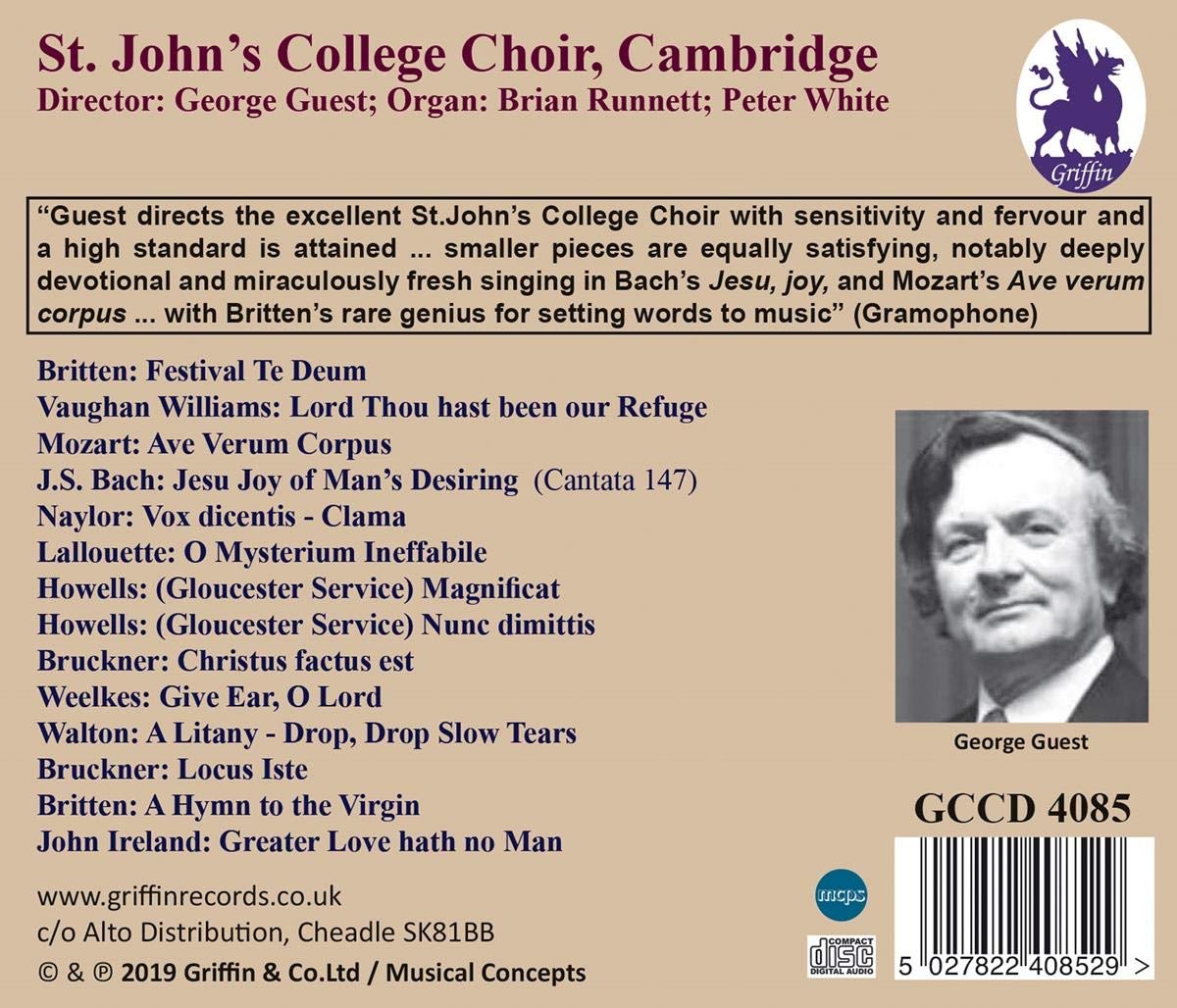 Favourite Choral Works from St. John's College Cambridge