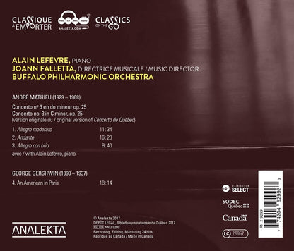 Mathieu: Concerto No. 3; Gershwin: An American in Paris