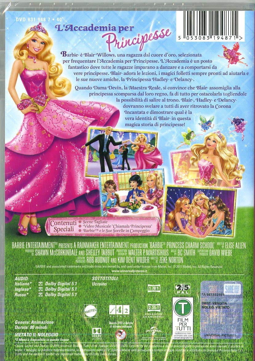 Barbie L'Accademia delle Principesse - Edizione 60° Anniversario (Barbie Principessa)