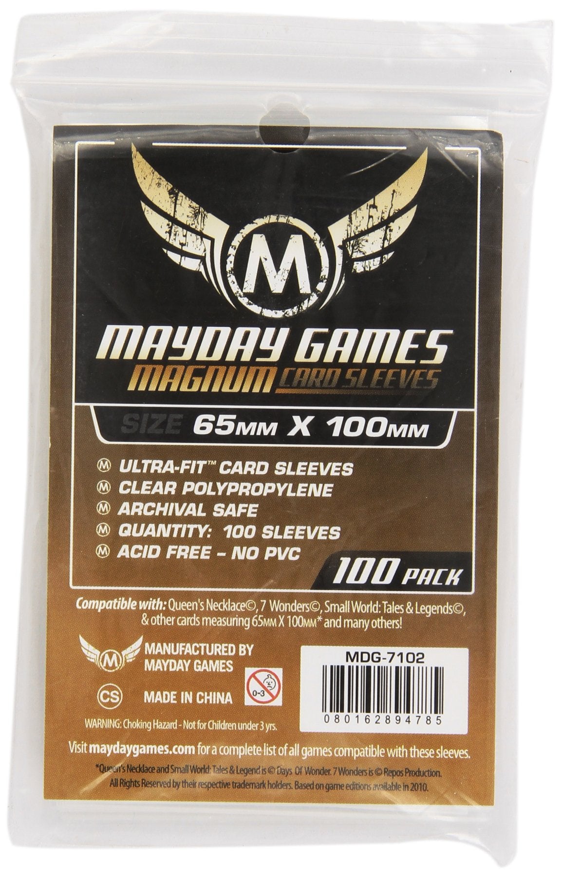 Mayday Games 64 x 100 mm Hüllen Magnum Ultra Fit Kartenspiel (100 Stück