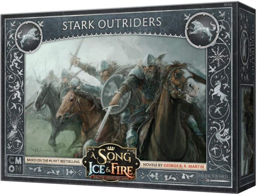 CoolMiniOrNot CMNSIF102 Thrones A Song of Ice and Fire Miniatures Game: Stark Outriders Expansion, Multi Colour