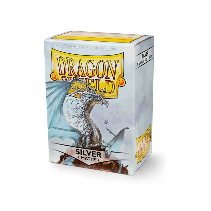 Dragon Shield - Matte Standard Size Sleeves 100Pk - Silver