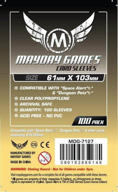 50 MayDay - Buste per carte da gioco, 61 x 103 cm, motivo: Space Alert & Dungeon Petz