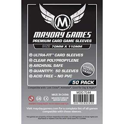 50 Mayday 70 x 110 Lost Cities Premium Card Sleeves Board Game