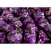12mm d6 Dice Block: Vortex Purple with Gold