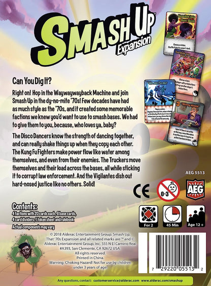 Alderac Entertainment Group AEG55132 Smash Up That 70s Expansion, Multicolour Smash Up: That 70s Expansion